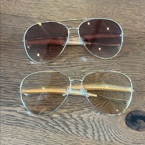 Chic Aviator Sunglasses Duo